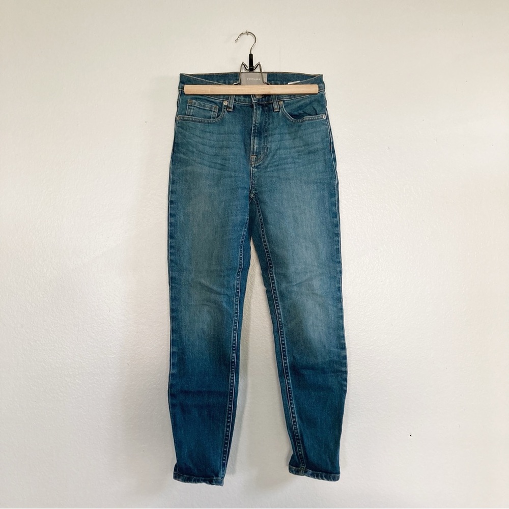 Everlane blue skinny jeans